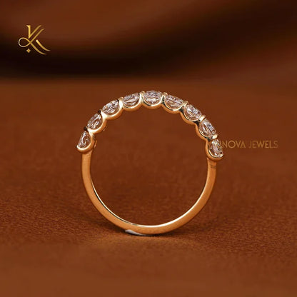 Lab Grown Diamond Wedding Band | Sparkling Couples Ring | Elegant Symbol of Eternal Love Jewelry