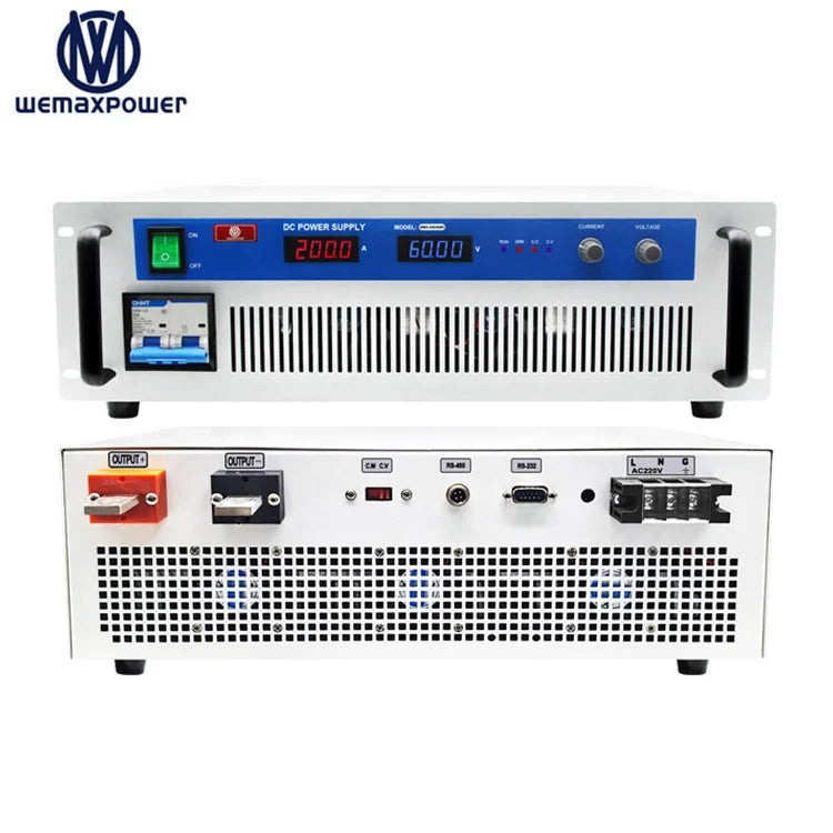 Laboratory High Voltage Power Supply 1200V 10A 12KW Adjustable Voltage Current Single Output Switching Variable AC to DC