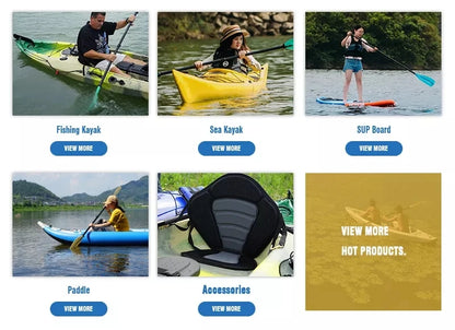 2026 Wholesale Cheap Price 2-3 Person Kayak Two Seat Paddle Kayak Sit on Top Kayaks for Sell