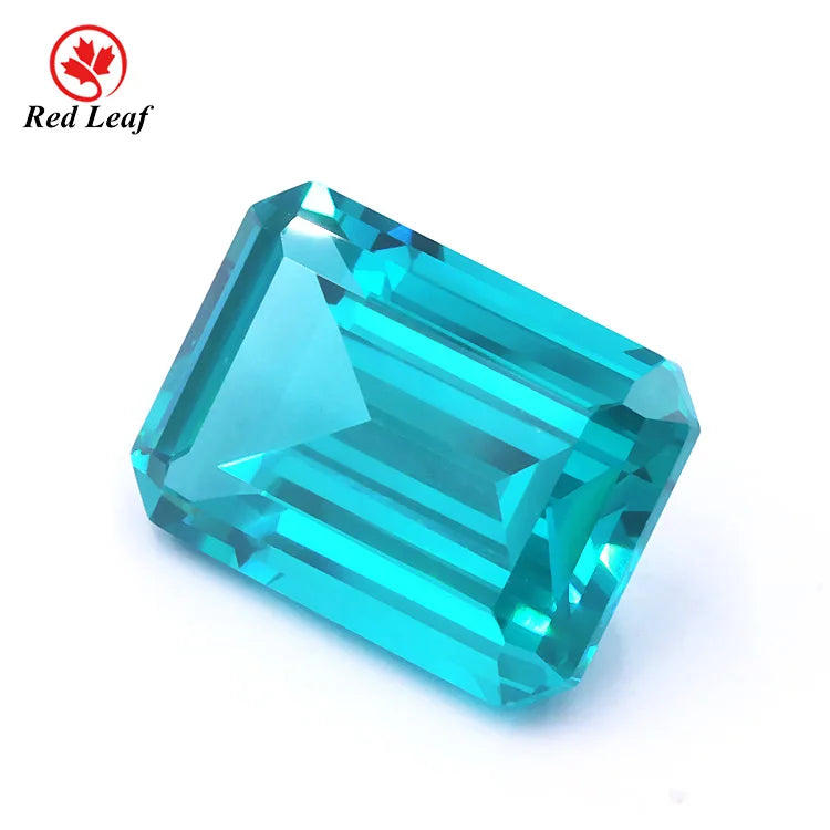 Redleaf Jewelry's 5A Paraiba Tourmaline Stones 10*10mm Cushion Cut Loose 10*10mm Paraiba Color Nano Gems for Jewelry Making