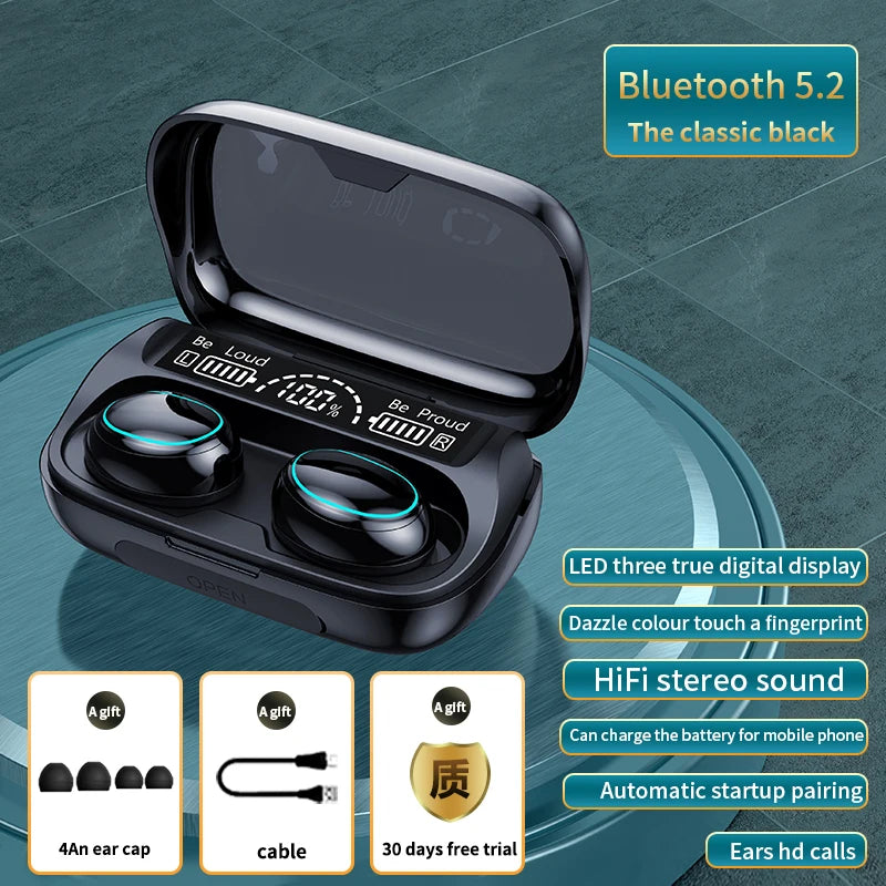 Dodoup G36 Wireless Earphones 9D HIFI Stereo Waterproof in Ear Headphones With Power Bank Charging Box Earbuds