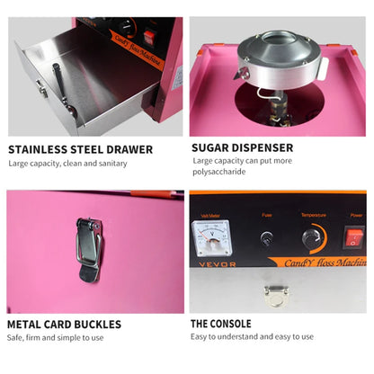 Hot Selling Type Cotton Candy Floss Machine for Commercial Use