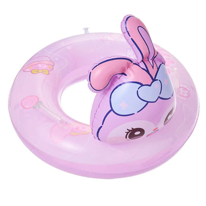 Thickened Baby Inflatable Children's Swimming Ring for Boys Girls Eco-friendly PVC Water Sport Use Purple Bear Seat with Handle