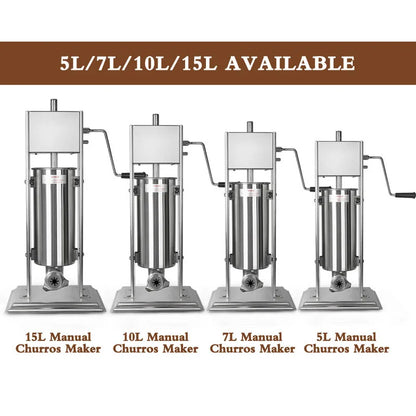 Wholesale Professional Churros Maker with Hollow Churro Nozzle Stainless Steel Adjustable Automatic Churros Machine