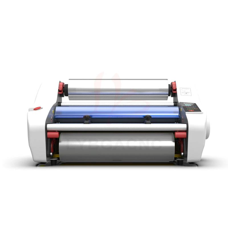 FY-350DL English Version 220V Photo Cold Hot Laminator Rolling Device Desktop A3 A4 Paper Laminating Machine Four Roller Film