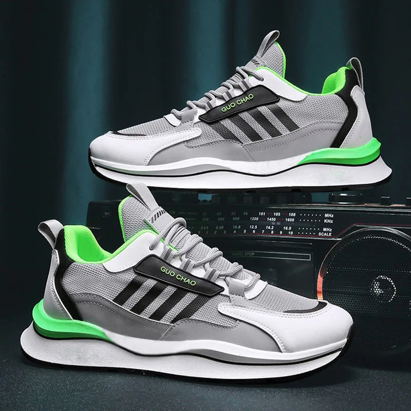 2022 Summer Fashion New Design Male Running Sports Shoes PU Mesh Breathable Sneakers for Men