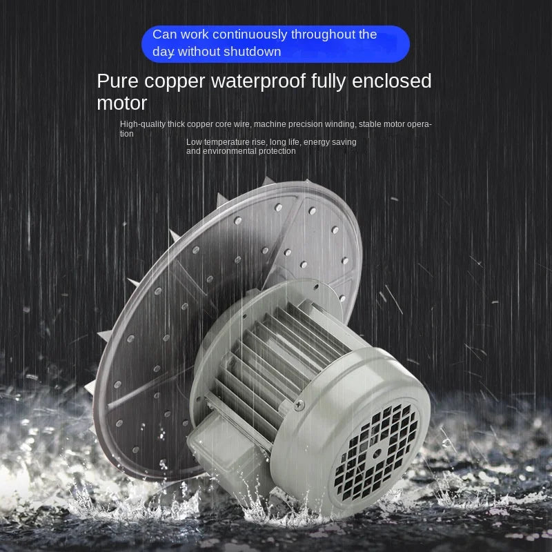 250W Medium Pressure Centrifugal Fan 220V Powerful Industrial Air Blower Free Standing Kitchen Blower OEM/ODM Supported