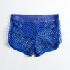 Boxer Sexy Breathable Knitted Big Mesh Translucent Fashionable Erotic Men's Trunks Underwear Daily Casual Home Wear Shorts