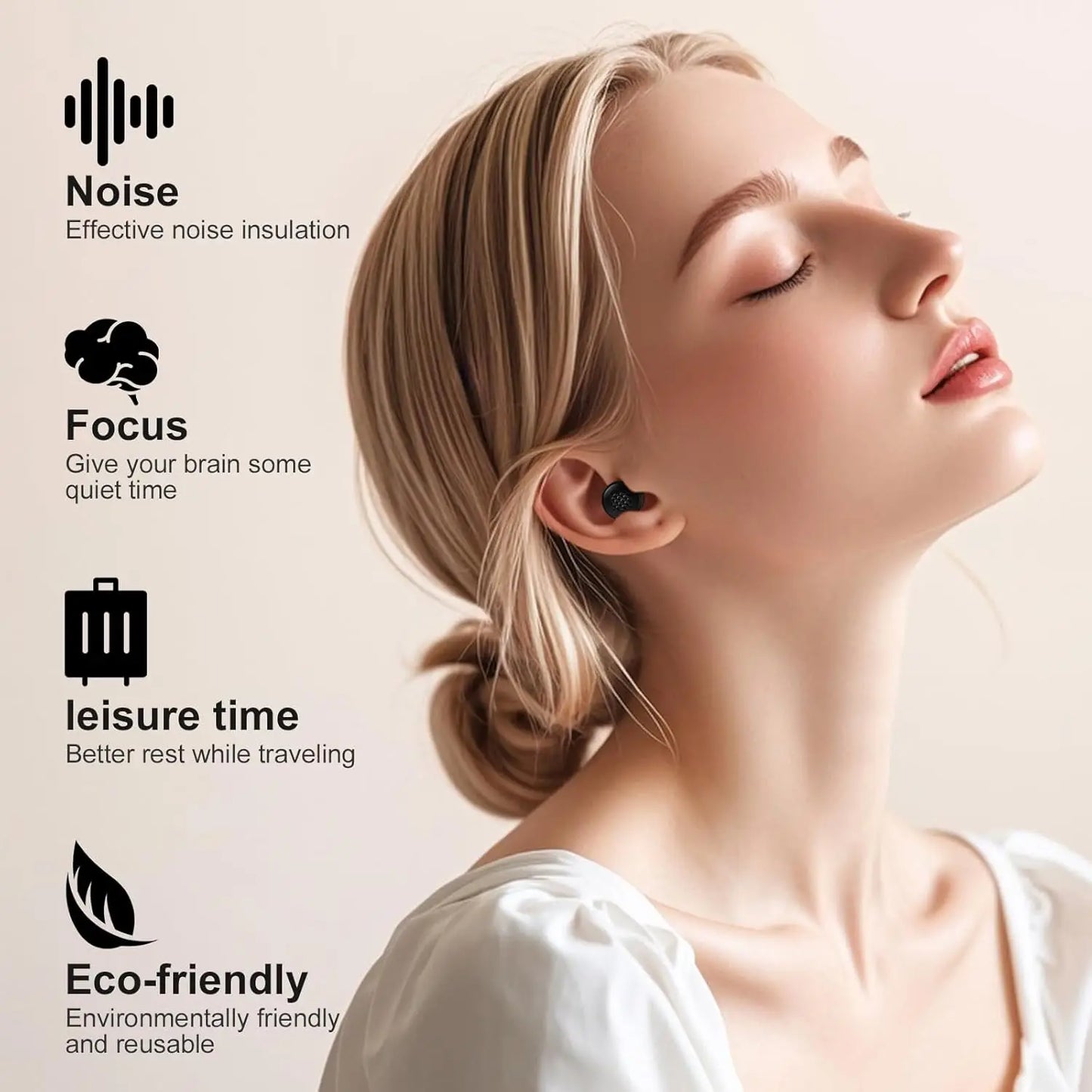 High Quality Sound Array Structure Branded Earplugs With Noise Reduction Ear Plugs 45dB