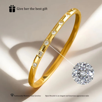 A Must-Have Versatile Classic Bracelet for Women, Featuring an Embedded Design with a Sleek And Easy Style