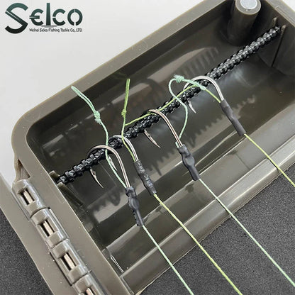 Selco in Stock Carp Fishing Tackle Hook Box Wallet Storage  Carp Fishing Tackle Rig Box