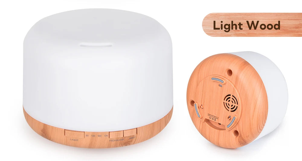 Air Humidifier Essential Oil Diffuser 300ML 500ML 1000ML With Lights Remote Control Ultrasound Electric Aromatherapy Diffuser