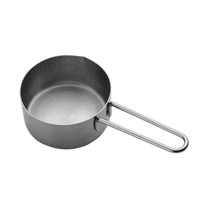 4-Piece Stainless Steel Kitchen Tool Set with Ring Accessories Measuring Cups and Spoons for Baking Boxed Packaging