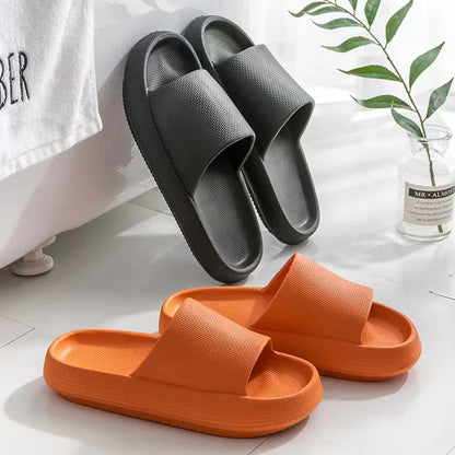 Hot Best Selling Products 2026 Women Thick Platform Summer Indoor Beach Pillow Slides House Cushion Cloud slippers Custom Logo