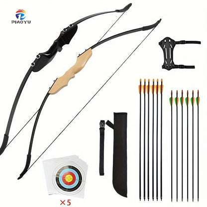 Piaoyu Archery Sport Suit Archery High Quality Wooden Recurve Bow Traditional Bow Archery Equipment Outdoor Sports