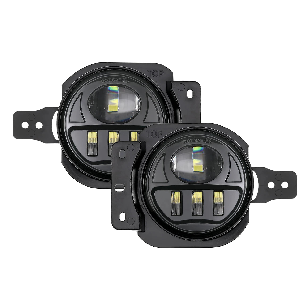 1 Pair LED Fog Lights for Jeep Wrangler JL 2018-2023 Driving Passing Lights Headlight 12V 6000K IP67 Waterproof