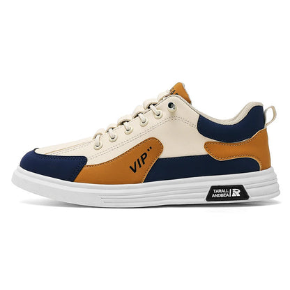 Y New Men's Shoes Breathable Sports Versatile Board Shoes Casual Men's Slip-on Elastic Small White Shoes