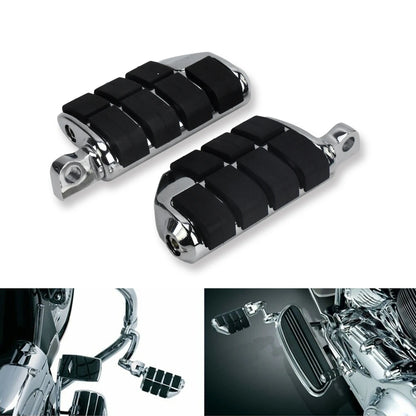 Universal Motorcycle Male Mount Foot Pegs 1.25" 32mm Footrest for Harley Sportster Touring Softail Dyna Suzuki