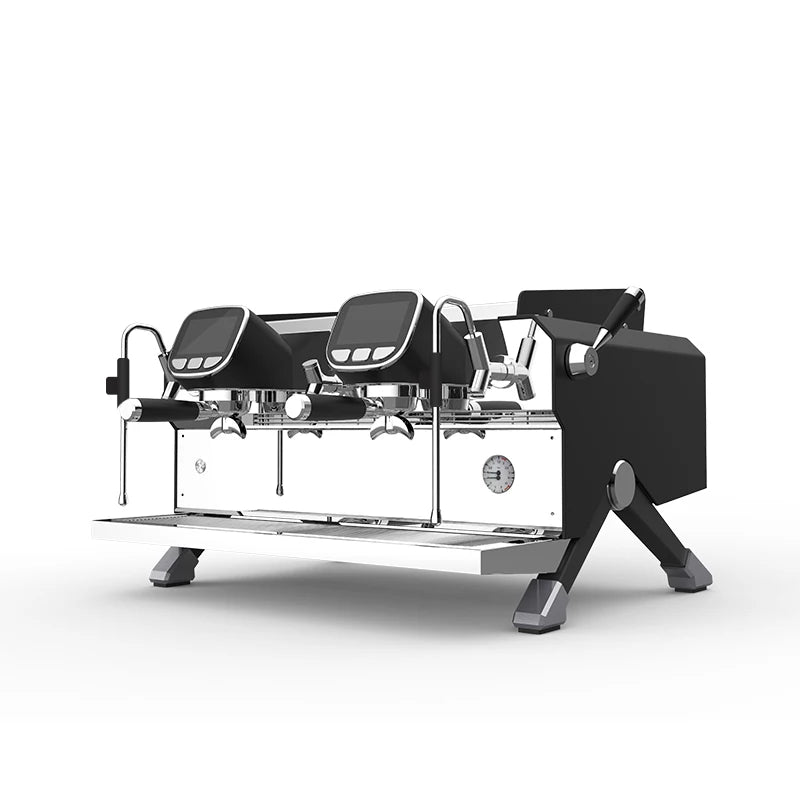 Commercial 2 Group Semi-Automatic Espresso Machine 9 Bar Pressure Stainless Steel Boiler 6200W Power Precise Temperature Control