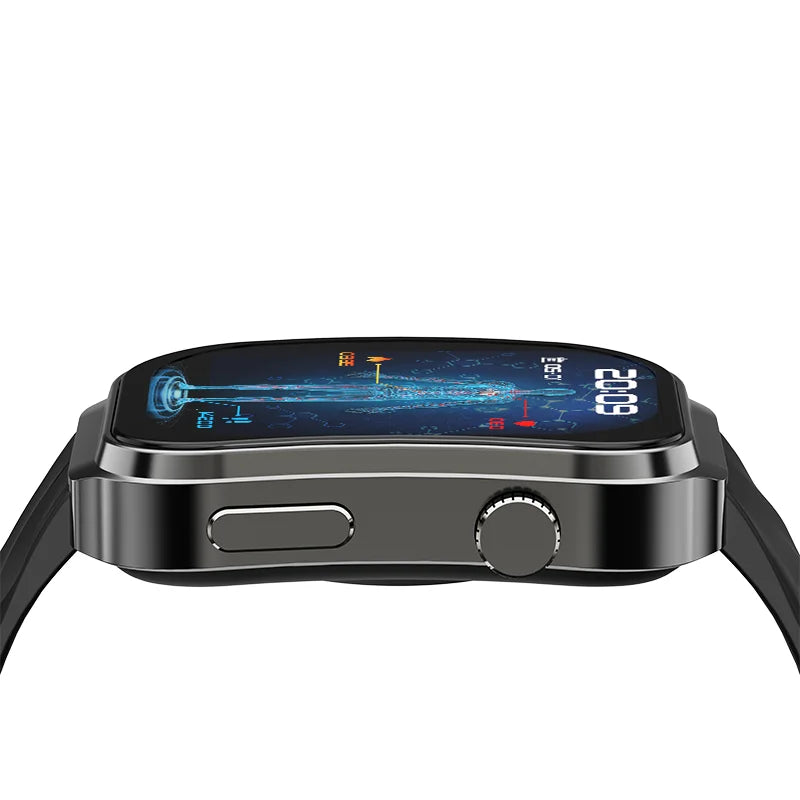 2.2'' IPS Display Touch Screen Smart Watch AI Voice Assistant Fitness Heart Rate Monitor IP68 Waterproof with Compass