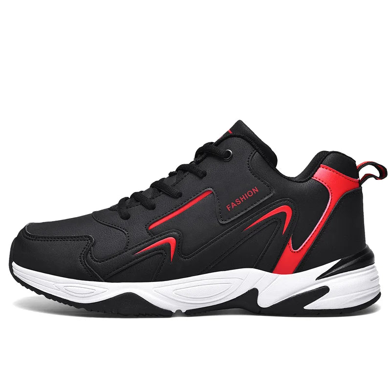 High Quality Men's Casual Sneakers Breathable Mesh Cloth Upper Elasticity Anti-Slip High-Top Sole Comfortable Walking Shoes