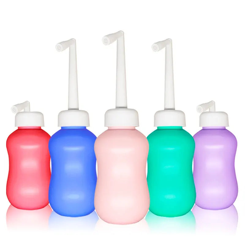 Portable Travel Bidet Toilet Seat Retractable Nozzle Eco-Friendly Feminine Care Peri Bottle 300ml Water Capacity Carry Bag
