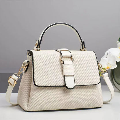 2025 Korean Style Ladies Fashion Large Capacity Women's Bag Solid Color Multifunctional Durable Foldable Zipper Chains