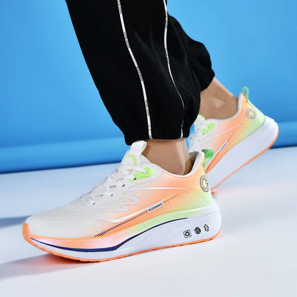 Premium Breathable Mesh Running Shoes Lightweight Carbon Fiber High-Traction Outsole US 13/ EU 47-48 Winter Anti-Slip Foam