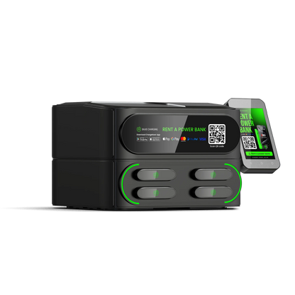 Commercial Alugue De Bajie Charging Power Bank 4- Stack Sharing Power Bank Power Station with Pax Mobile Phone Charging Kiosk