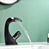 Touchless Ceramic Valve Core Modern Deck Mount Single Hole Brass Blackened Basin Taps Bathroom Faucet 3-Year Warranty Single