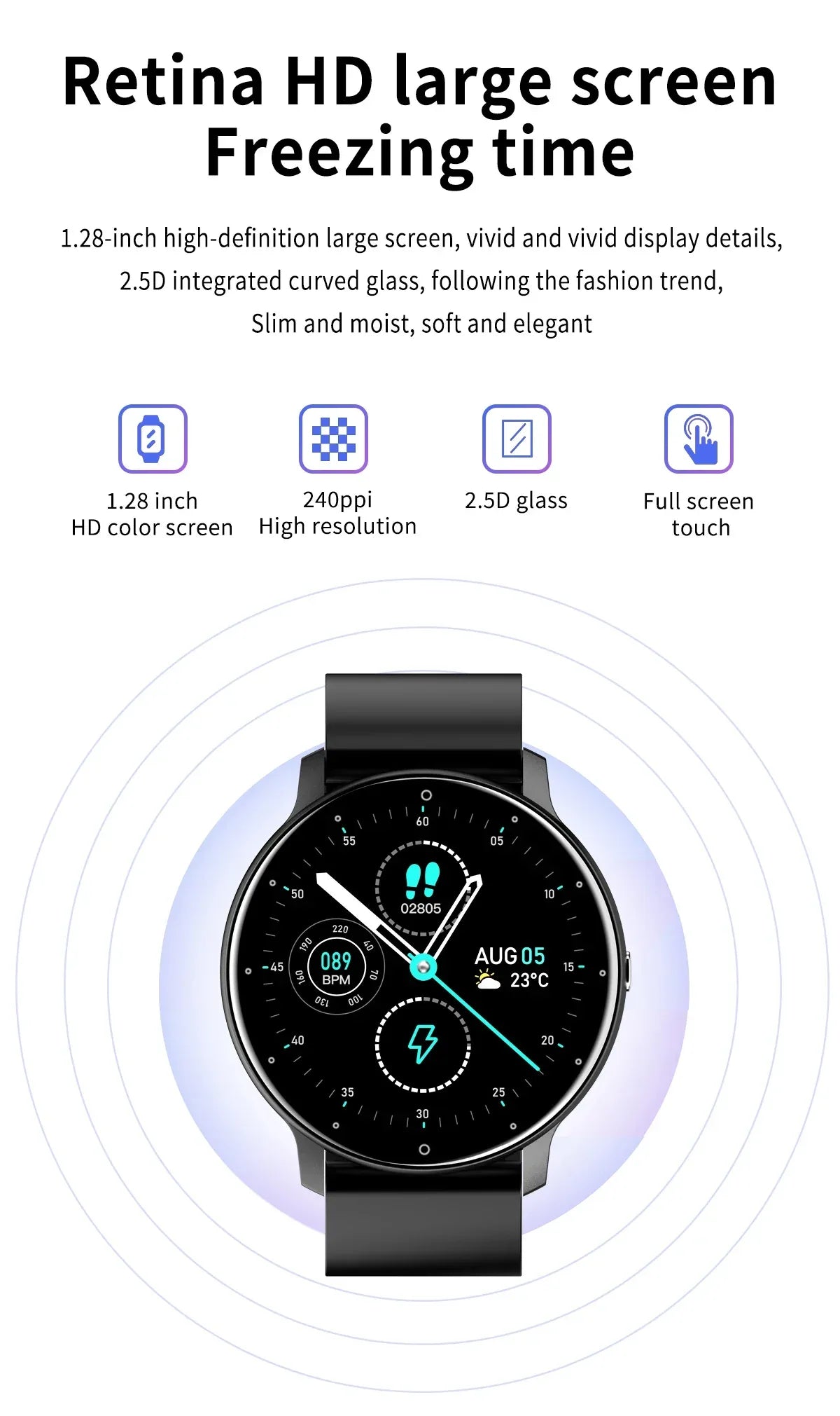 LIGE 2026 Smart Watch Women Men Ladies Gift Sport Fitness Men Watches Heart Rate Monitor Waterproof Smartwatch For Android IOS