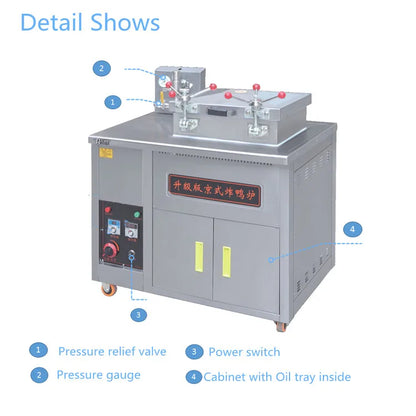 Commercial 30kgs Gas Pressure Fryer Chicken Deep Fryer, Broaster Fryer Stainless Steel Fast Food Equipment Save 50% Cooking Time