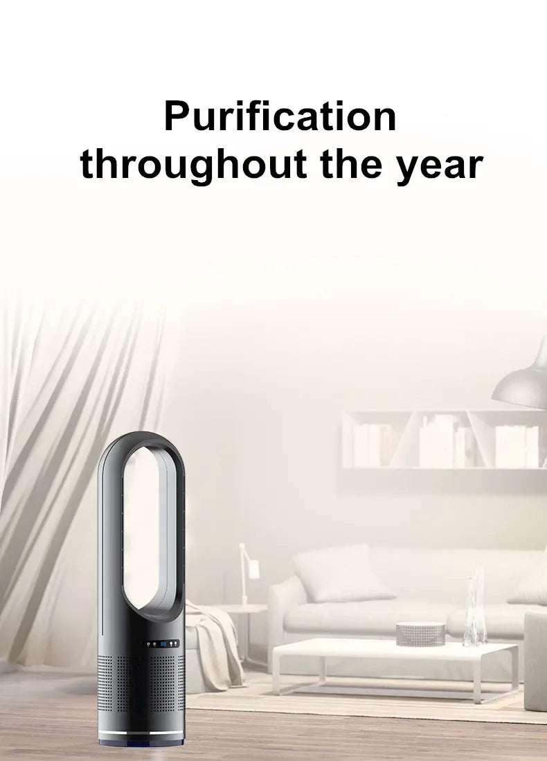46 Inch Fan Hot And Cold Wind Smart Standing Fans Floor Fan For Home Tower Silent Remote Control Air Circulator Cooling Fan