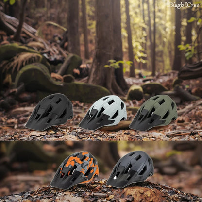 CE EN 1078 & CPSC Approved Unisex MTB Bike Helmet with Visor Mountain Bike Helmet Featuring PC Shell for Mtb Riding