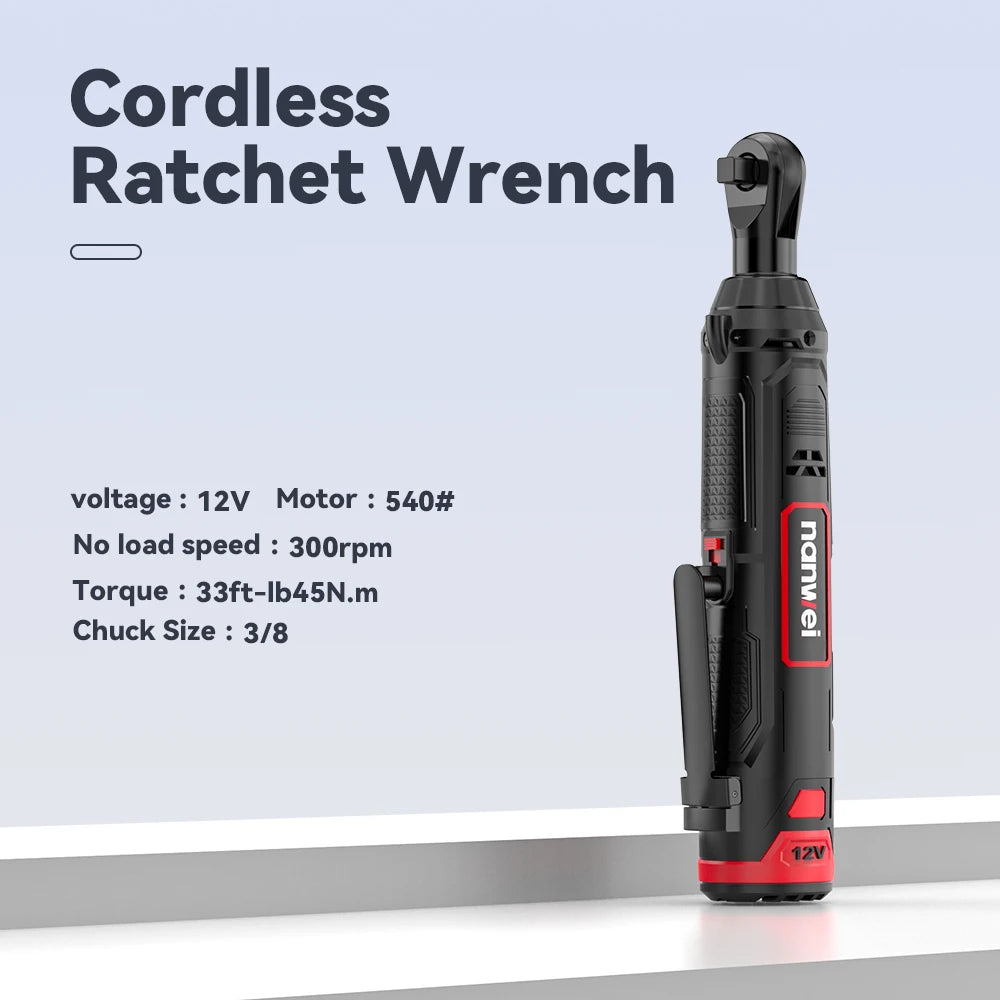 For NanWei 12V Electric Wrench Cordless Industrial & DIY Grade Power Drill Battery Operated Brushless Screwdriver NanWei Car Repair