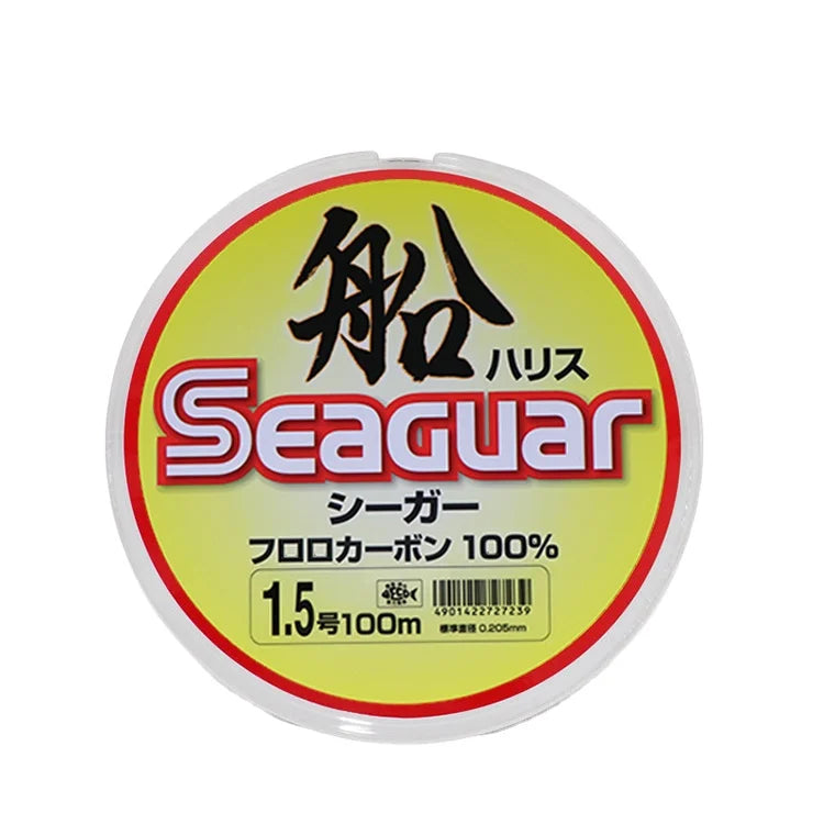 Super Strong Japan Seaguar 100M Fluorocarbon Fishing Line Transparent Monofilament for River and Boat Fishing
