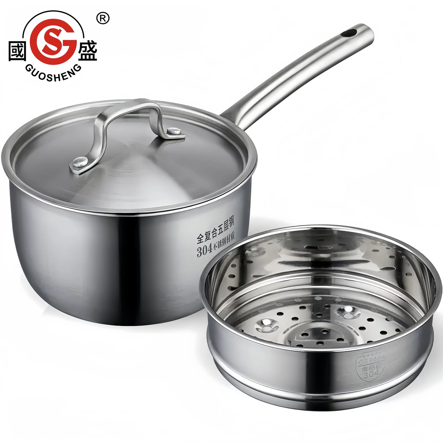 Hot Sale Stainless Steel Soup & Stock Pots with Steam Drawer for Kitchen for Milk Pot & Culinary Use