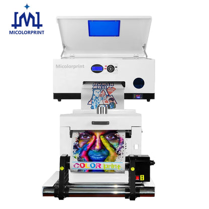 Micolorprint 30cm XP600 DTF Printer with A3 Shaker White Color Ink Circulation