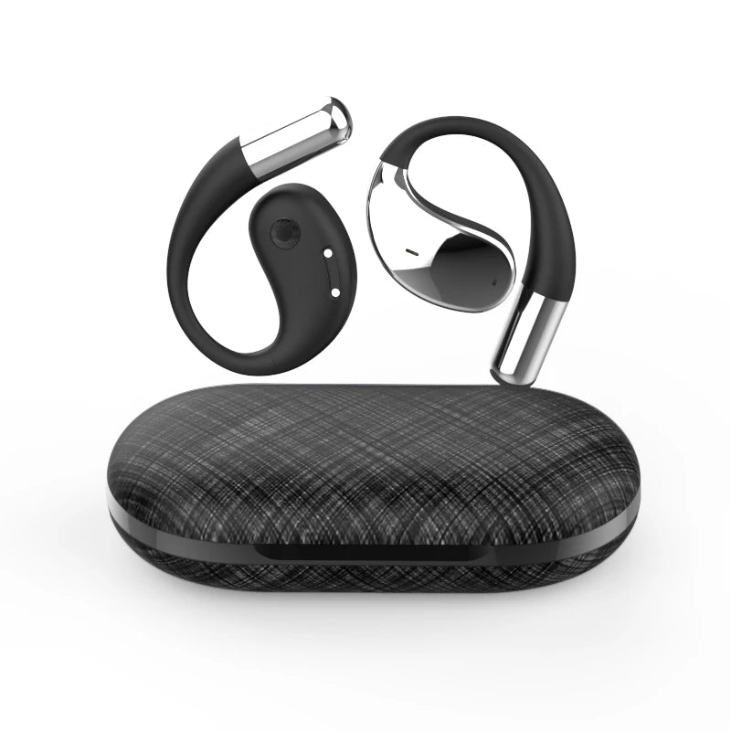 Newest BT 5.3 OWS Earbuds Stereo Deep Bass Over Ear Bud With Earhooks  Noise Cancelling Mics Sport Wireless Headphone