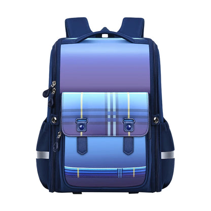 Waterproof Polyester Ultra-Light 20-36L Large Capacity with Air Cushion Belt Soft Handle England Style School Backpack