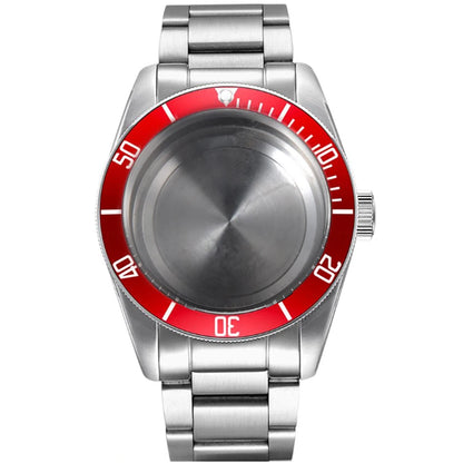 41mm Aluminum Bezel Wristwatch Stainless Steel Strap Fit for ETA 2836/2813 Miyota 82 Series NH35 Movement Wristwatch Parts Tools
