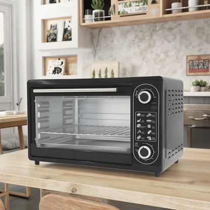 48L Mechanical Electric Convection Oven French/Dutch Toaster Oven Baking Warming Stainless Steel 2000W Class a Energy Household