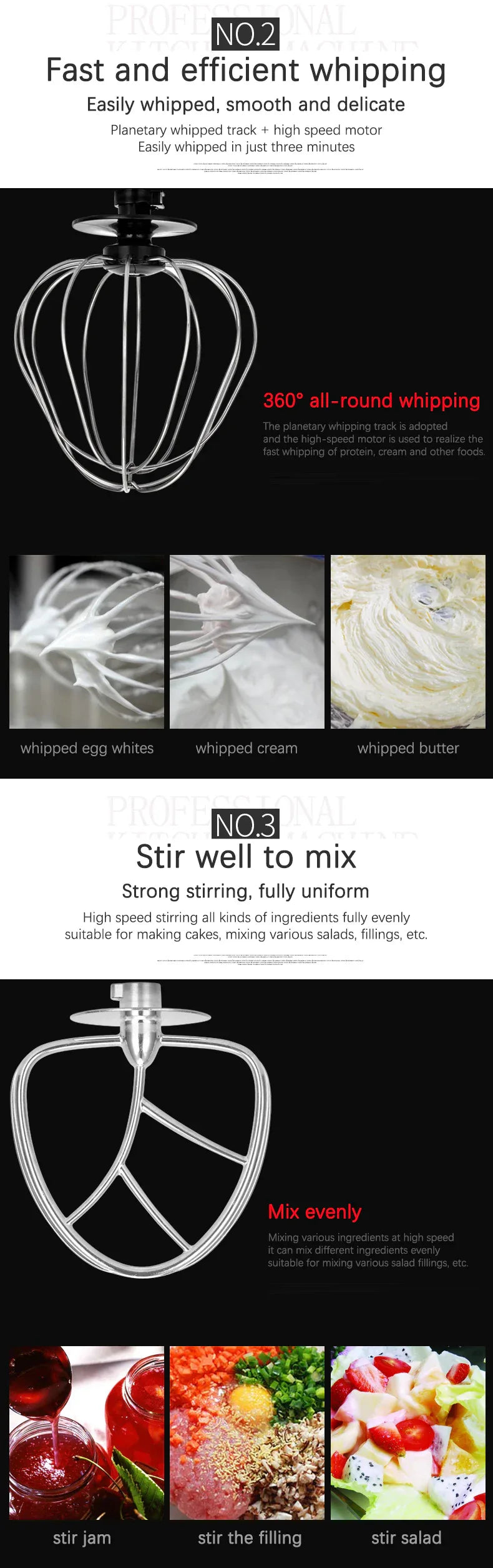 AC220-240V 50-60HZ 600W POWER 4L bowl Powerful home use mini food mixer hand mixer stand mixer Polupar Dough Cream Mixer muliuse
