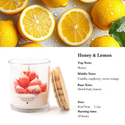 AIKUN 8 * 9cm Natural Eco Friendly Private Label Jar Custom Label Soy Wax Aromatherapy Candle for Holiday Gift Projects