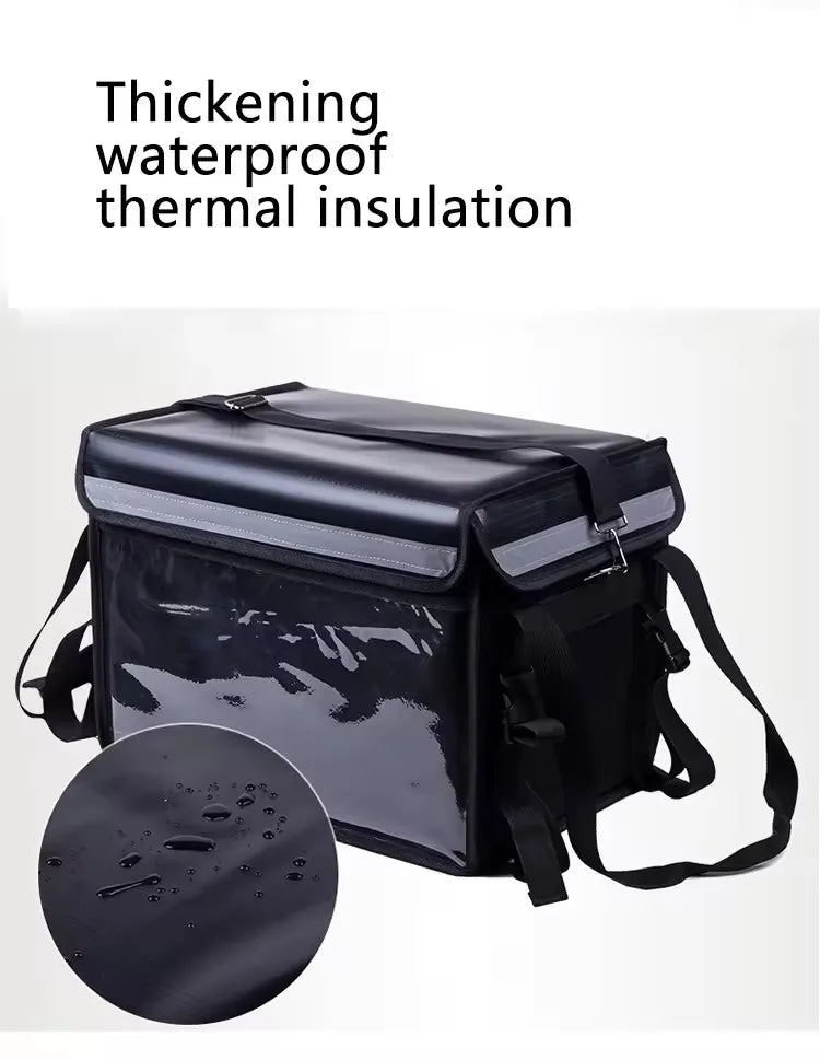 Wholesale Large Capacity Thermal Fast Food Insulated Backpack Hot Pizza Lunch Takeaway Cooler Food Delivery Bag for Bike