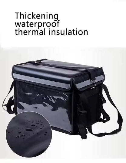 Wholesale Large Capacity Thermal Fast Food Insulated Backpack Hot Pizza Lunch Takeaway Cooler Food Delivery Bag for Bike