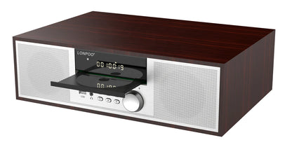 Micro HiFi Compact Stereo System FM/DAB/DAB+ Radio 40W Output Power 2-Way Speakers Portable CD/MP3 Player BT 5.0 USB Features EQ