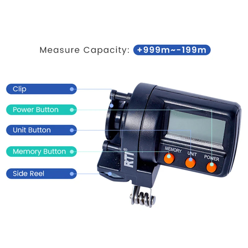 High Quality ABS Plastic Fishing Counter Fishing Depth Counter