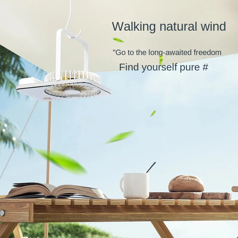 2025 Ultra-Thin Mini USB Charging Four-Speed Plastic Air Cooling Fan Foldable Portable English Household Energy Efficient Class