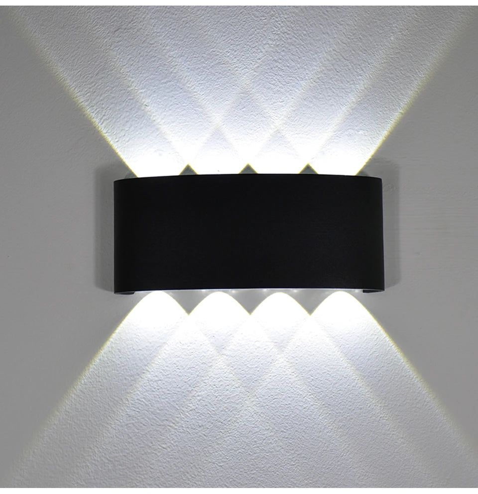 2W 4W 6W 8W 10W 12W  LED Wall Light Outdoor Waterproof Modern Nordic style Indoor Wall Lamps Living Room Porch Garden Lamp